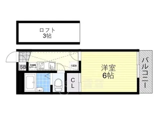 Espacio御幣島【1階】の間取り