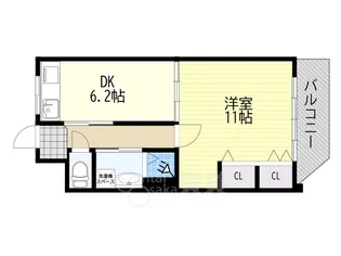サンマンション新大阪【7階】の間取り