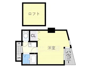 プレステージ天神【4階】の間取り