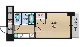 ローズコーポ新大阪9【6階】の間取り