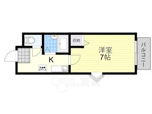 パークサイドハイツ【2階】の間取り