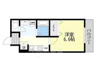 ロイヤルクイーンズパーク蛍池【8階】の間取り