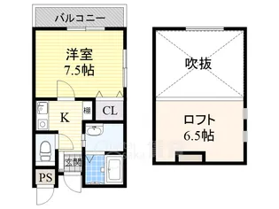 フェスティーボ茨木【1階】の間取り