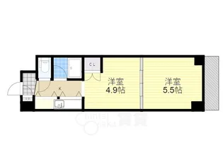 プレステージ天神3【2階】の間取り