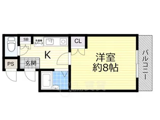 ルミエール垂水【6階】の間取り