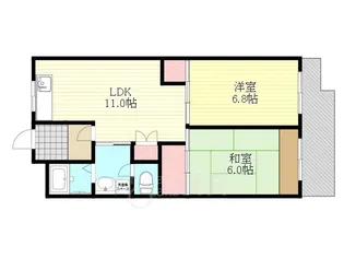 第一プレジデントハイツ【4階】の間取り