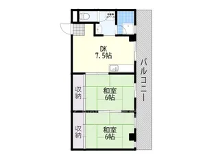 中村マンション【7階】の間取り