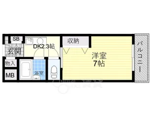 ラヴィータ箕面【3階】の間取り