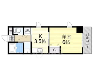 ファインヴェール・ウエスト【4階】の間取り