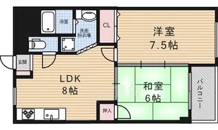 マンションルピナス【2階】の間取り