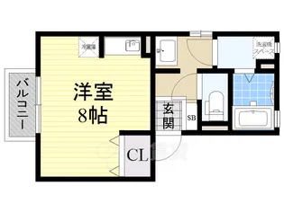 テラーウエスト新芦屋【2階】の間取り