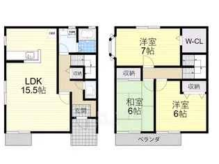 レジデンスK【1階】の間取り