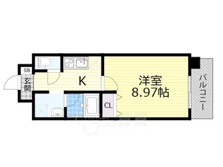 カサルテ吹田青葉丘【5階】の間取り