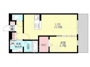 サンライズ豊里【1階】の間取り
