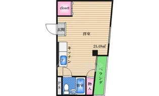 シティ西三国【1階】の間取り