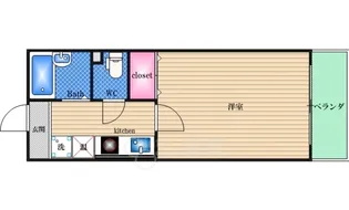 フレアコート北野【4階】の間取り