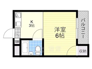 メゾンソレイユ【3階】の間取り