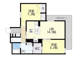 シャーメゾンクレストライフ【2階】の間取り