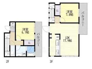 レジデンツァ R【2階】の間取り