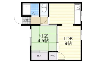 和美荘1棟【1階】の間取り