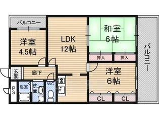ベルフィードⅡ【2階】の間取り