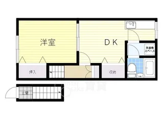 南洋荘【2階】の間取り