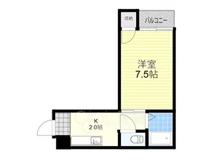 メゾンドエスポアール2番館【4階】の間取り
