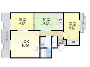 メゾン辻【4階】の間取り