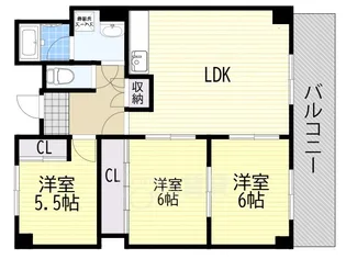 ファミール若園【2階】の間取り