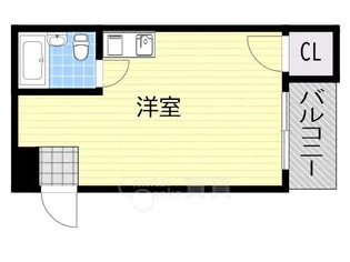 スタンドアップ豊里【4階】の間取り