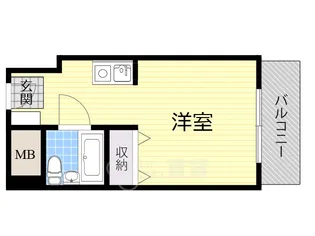 エスタ茨木【3階】の間取り