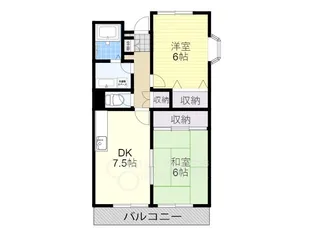アメニティ駅前【2階】の間取り