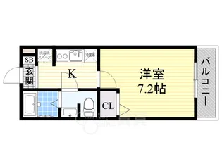 エスポアールB棟【1階】の間取り