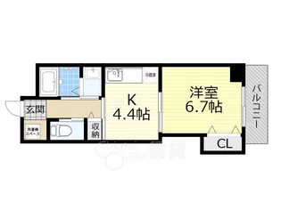マンションクォーレ【5階】の間取り