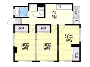 セントラルマンション【5階】の間取り
