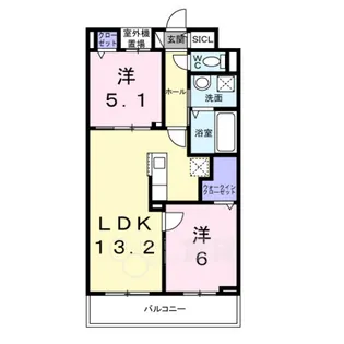ブリーヴィアコート【3階】の間取り