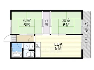 草野マンション8号館【2階】の間取り