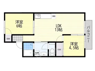 若園ハイツ【2階】の間取り