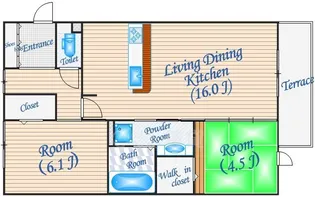 サンスクエア千里万博 A棟【3階】の間取り