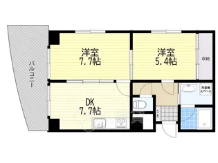 メゾンドフルール【5階】の間取り