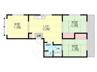 サニーハイツ【3階】の間取り