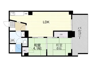 豊中グランドハイツ【6階】の間取り