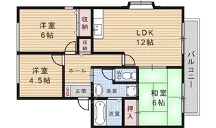 ボヌールB棟【2階】の間取り