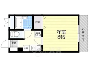 マサーレ川西【4階】の間取り