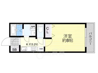 KTIレジデンス蛍池2【1階】の間取り
