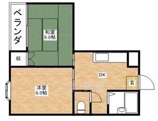 グリーンハウス【3階】の間取り