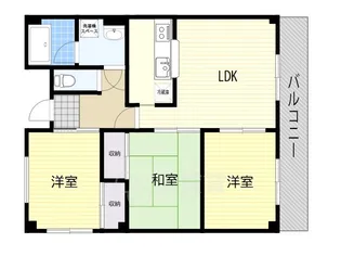サンハート南茨木【5階】の間取り