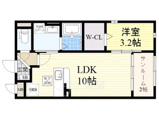 サニーレジデンスⅡ【1階】の間取り