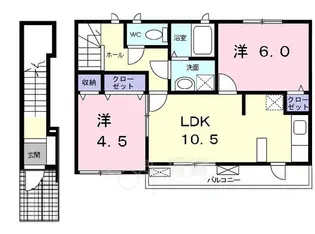 Calm Promenado【2階】の間取り
