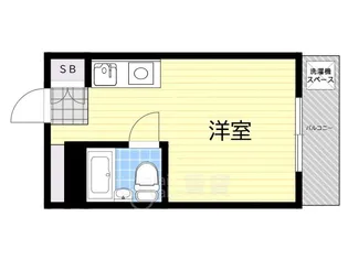 江坂ガーデンハイツ【4階】の間取り